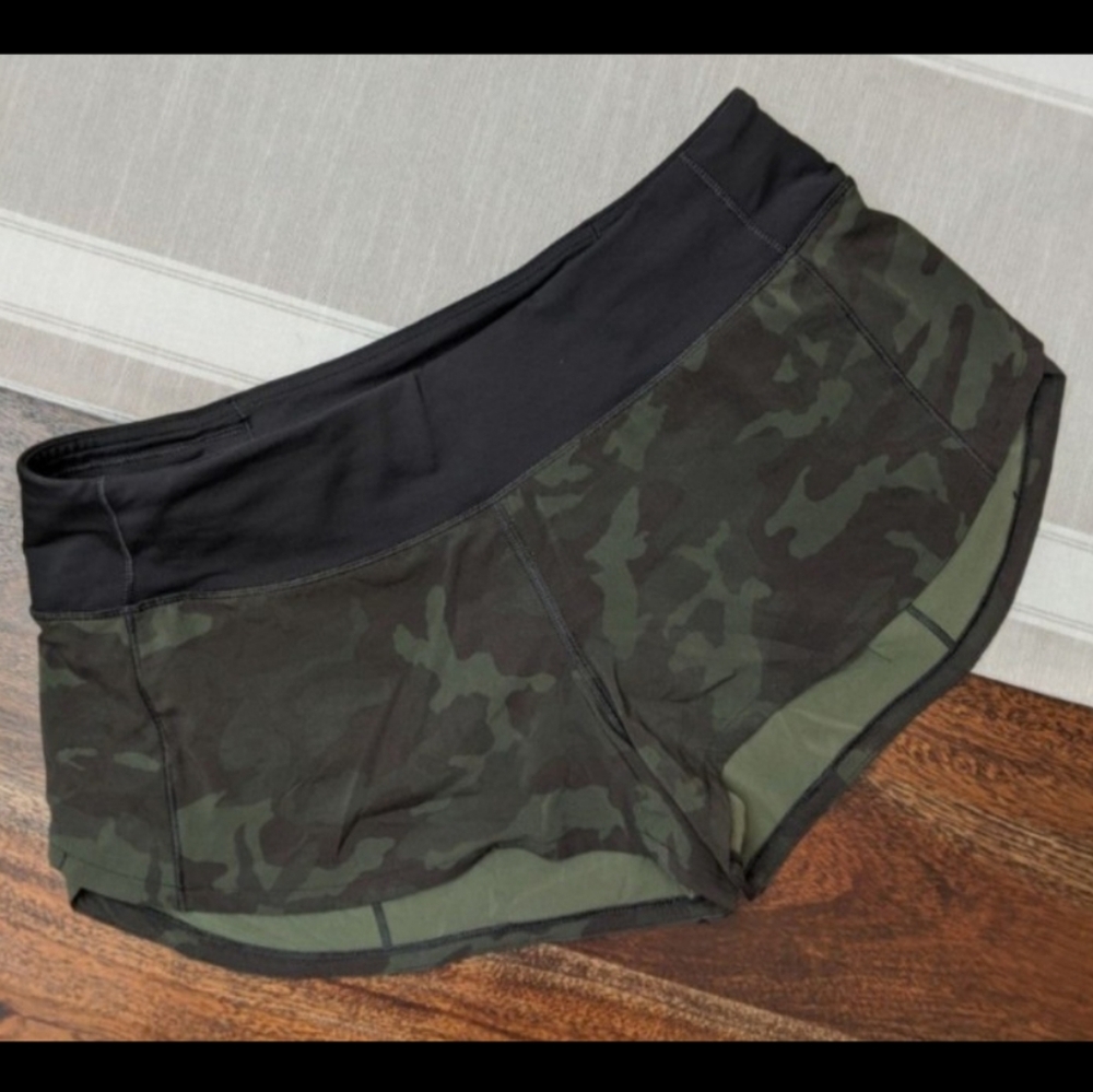 Lululemon Speed Up Shorts Camo